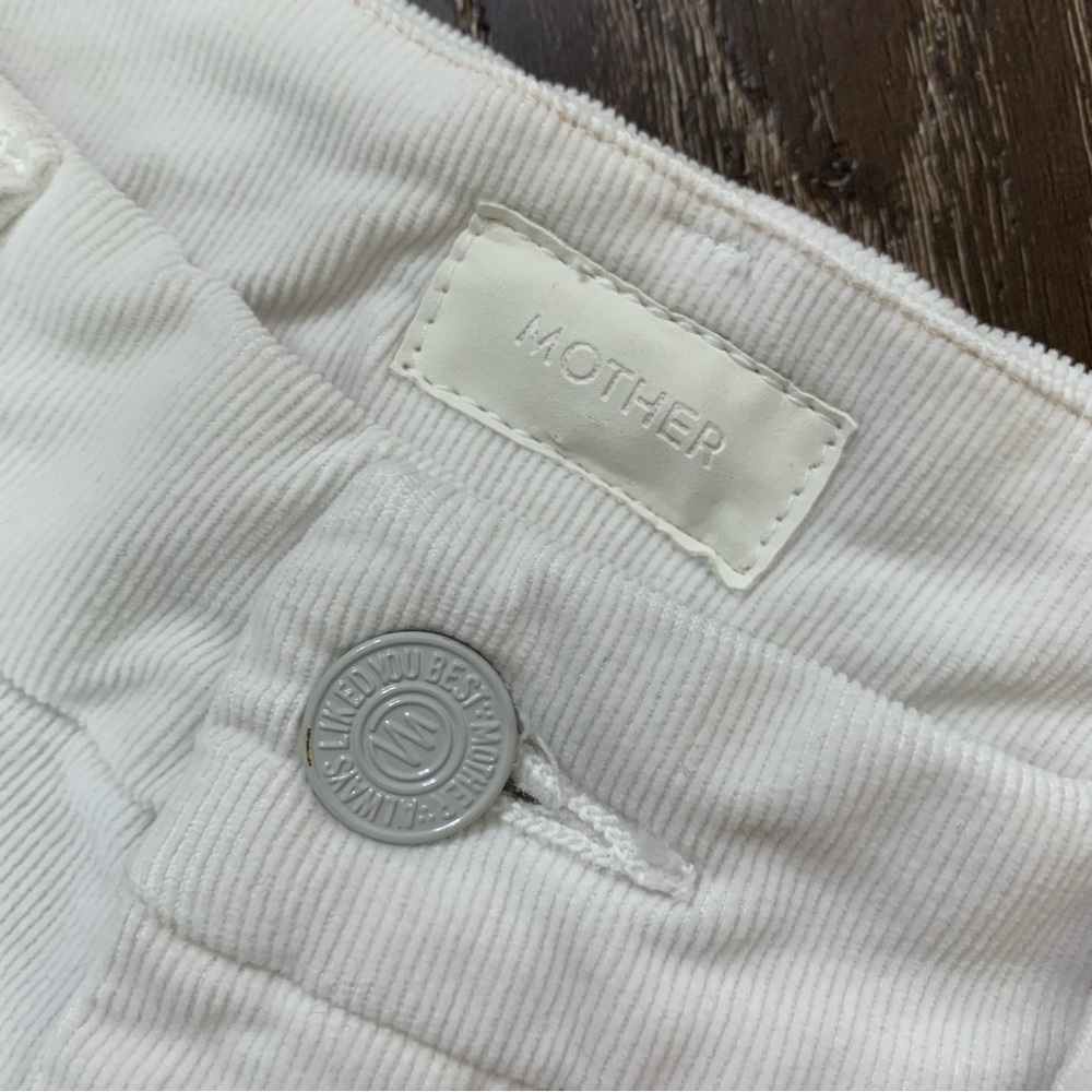 Mother the patch pocket roller skimp corduroy flare jeans 27 NWT - Picture 9 of 14